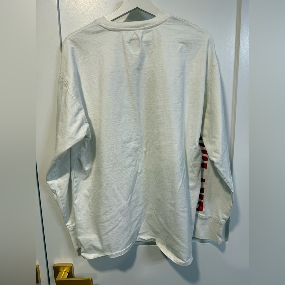 Game Day Couture Women’s White Maryland Terrapins Glitter Logo Long Sleeve Shirt - Picture 5 of 7